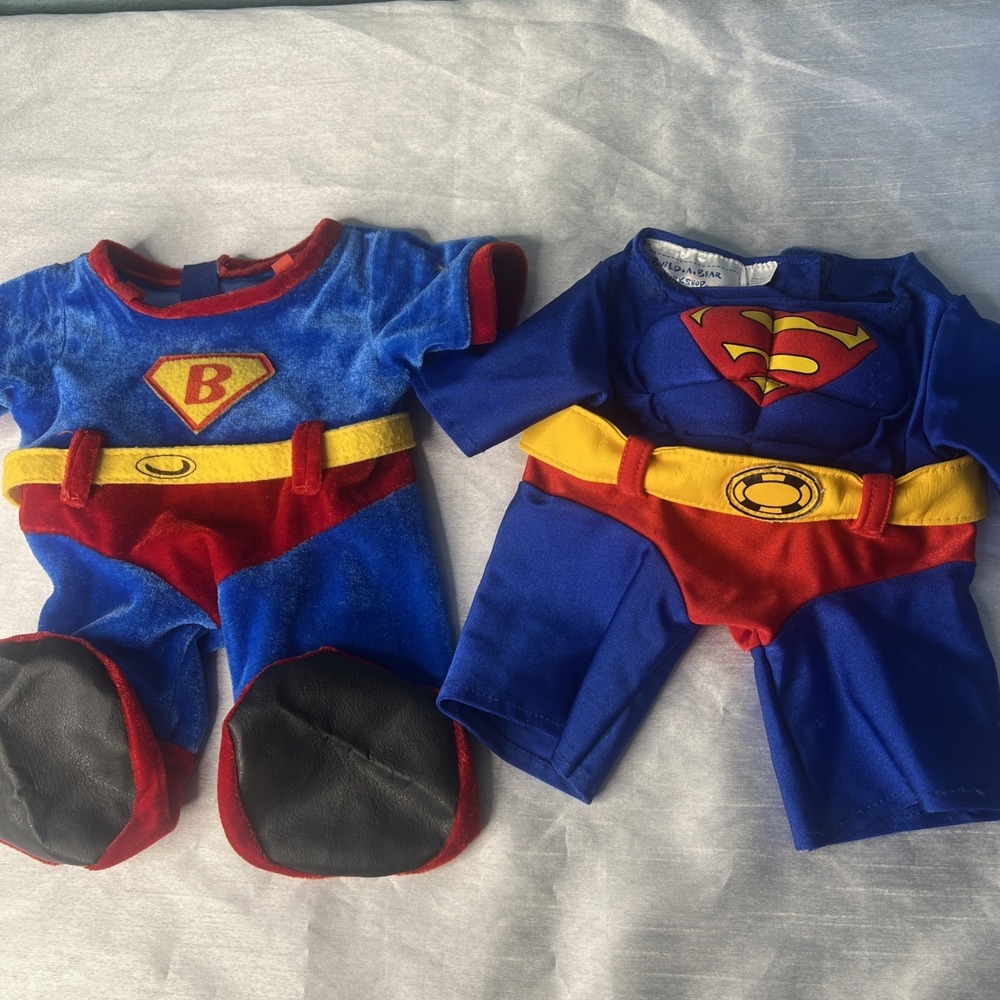 2/ Superman Super Man Hero Build A Bear BAB Outfit Clothing Costume Set